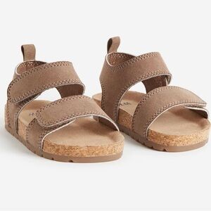 H&M Toddler Tan Sandals with Velcro Straps